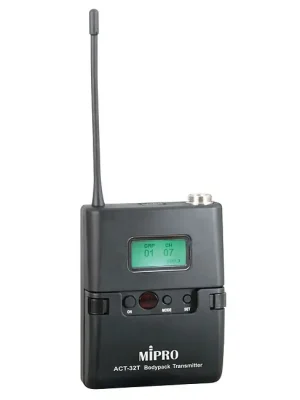 Ausverkauf | MIPRO ACT-32T 8AD (823-832 MHz) Taschensender UHF-Band, Batteriebetrieb