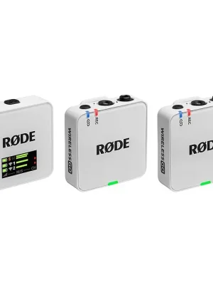 RODE Wireless Go Gen 3 Dual White Digitales Drahtlos-Mikrofonsystem - Profi-Qualität
