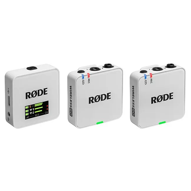 RODE Wireless Go Gen 3 Dual White Digitales Drahtlos-Mikrofonsystem - Profi-Qualität