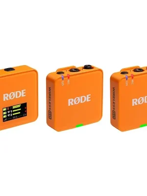 RODE Wireless Go Gen 3 Dual Orange Digitales Drahtlos-Mikrofonsystem - Topseller