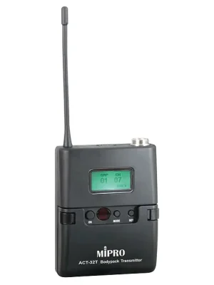 MIPRO ACT-32T 6B (644-668 MHz) Taschensender UHF-Band, Batteriebetrieb - Neu verfügbar
