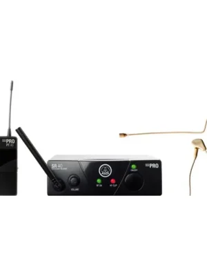 AKG WMS40 Mini Earmic Headset ISM1 UHF-Drahtlossystem (863,100 MHz) | Profi-Qualität