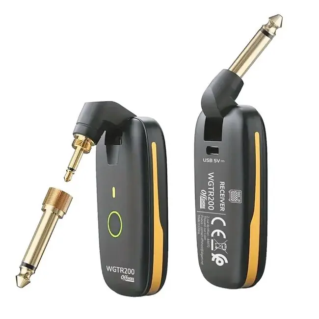 OFFSHORE WGTR200 Wireless Guitar System Funk Instrument Set (UHF), schwarz | Top-Preis