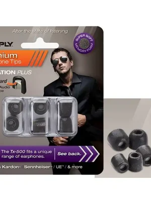 COMPLY TX-500 S/M/L Mix Earphone Tips 3 Pack Ohrpassstücke für in-Ear-Monitoring, schwarz | Premium-Qualität