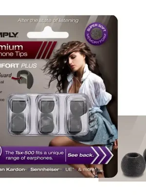Schnell zugreifen - COMPLY TSX-500 M BK Earphone Tips 3 Pack Ohrpassstücke für in-Ear-Monitoring, schwarz