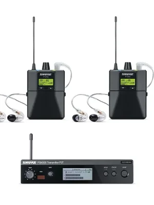 Direkt ab Werk - SHURE P3TERA215TWP-H20 PSM-300 Wireless IEM In-Ear Monitoring Twin Pack (518.2-541.8MHz)