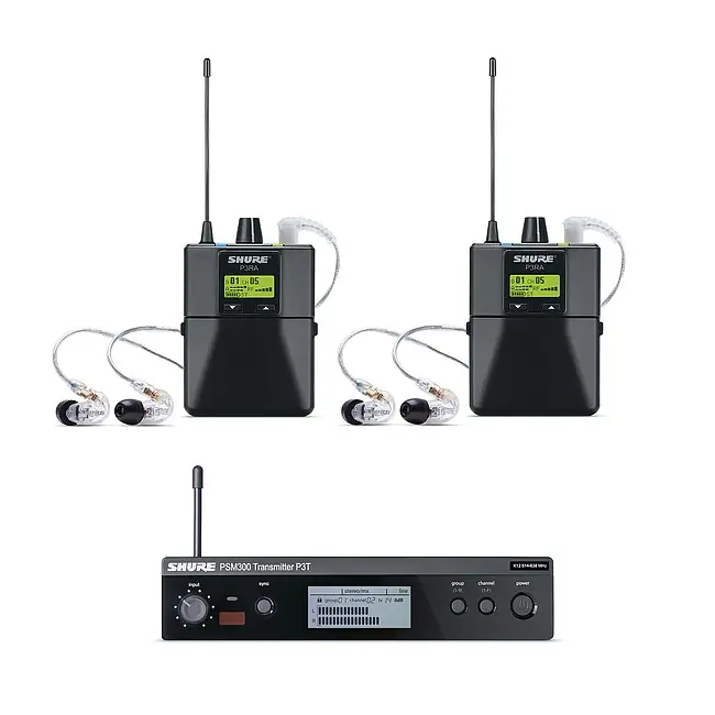 Direkt ab Werk - SHURE P3TERA215TWP-H20 PSM-300 Wireless IEM In-Ear Monitoring Twin Pack (518.2-541.8MHz)