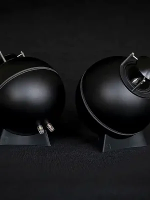 BAS Klangkugel Schwarz matt passiv 50Watt/8Ohm HiFi-System (360 Grad abstrahlend) | Bestseller