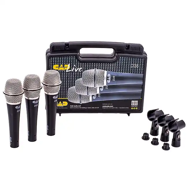 CAD AUDIO DX38X3 Dynamisches Handmikrofonset (3 Stück) - Top-Preis