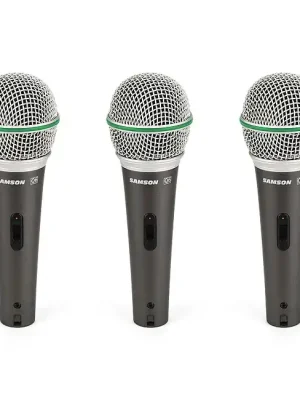 SAMSON Q6 Dynamisches Mikrofon inkl. Zubehörpaket (3er Pack) | Jetzt erhältlich