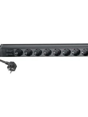 Nur diese Woche - K&M 28673 -55 Power Box 1HE Stromverteilereinheit ohne Schalter, schwarz