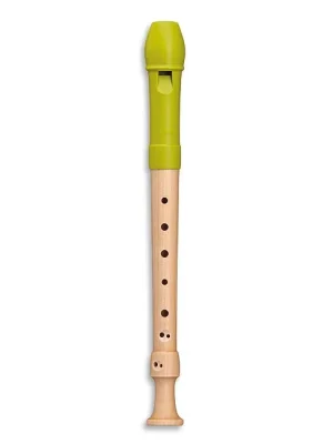 MOLLENHAUER 17411 Fipple Lere Sopran c2 barock Holz-Kunststoff Blockflöte, apfelgrün (Doppelloch) | Neu eingetroffen