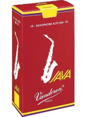 Ausverkauf - VANDOREN Java filed red Stärke 3 Alt-Saxofon Blätter (10 Stück)