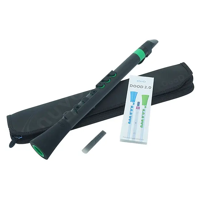 Neu verfügbar | NUVO DooD 2.0 Black-Green Polymer Klarinette inkl. Blätter, Griffbild, Hülle