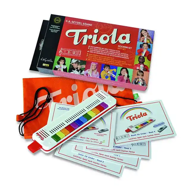SEYDEL Triola Geschenk-Paket Blasharmonika mit 12 Tönen inkl. 5 Liedhefte - Jetzt sparen