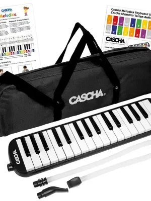 Beliebt | CASCHA HH 2103 DE Melodica Set Schwarz Melodica und Melodicaschule inkl. Zubehör