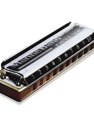 Bewährte Qualität - HOHNER Marine Band Deluxe 20-Stimmen E-Dur Diatonische Mundharmonika. Traditionell bluesig.