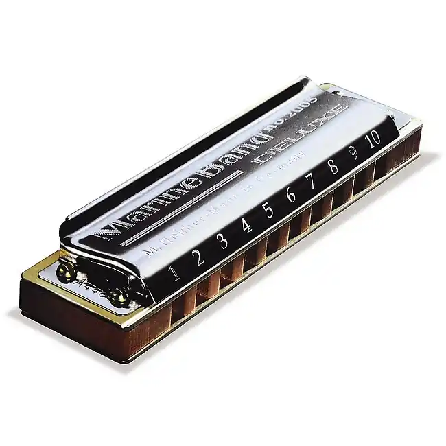 Bewährte Qualität - HOHNER Marine Band Deluxe 20-Stimmen E-Dur Diatonische Mundharmonika. Traditionell bluesig.