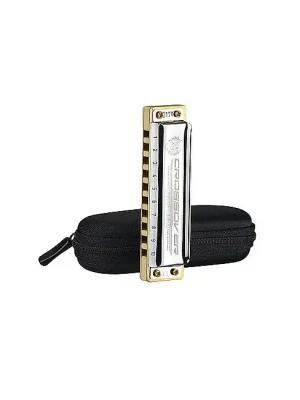 Top-Qualität | HOHNER Marine Band Crossover 20-Stimmen E-Dur Diatonische Mundharmonika. Traditionell bluesig.