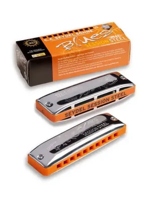 SEYDEL Blues Session Steel 20-Stimmen G-Dur Diatonische Mundharmonika Kunststoff - Sonderangebot
