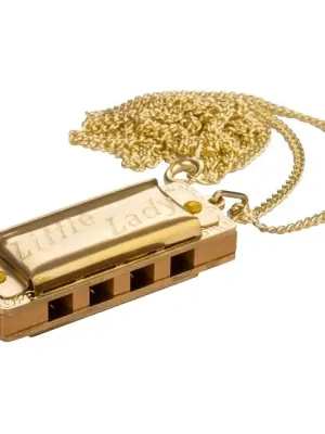 Endet bald - HOHNER Little Lady C Vergoldet Mundharmonika mit Kette