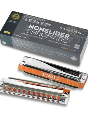 SEYDEL Nonslider Chromatic De Luxe Steel G-Dur Chromatische Mundharmonika - Nur noch wenige