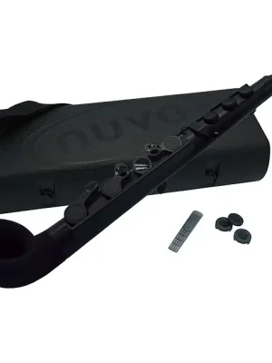 Sparangebot - NUVO jSax 2.0 Standard Kit Schwarz-Schwarz Polymer Saxophon inkl. Zubehör (C-Stimmung)