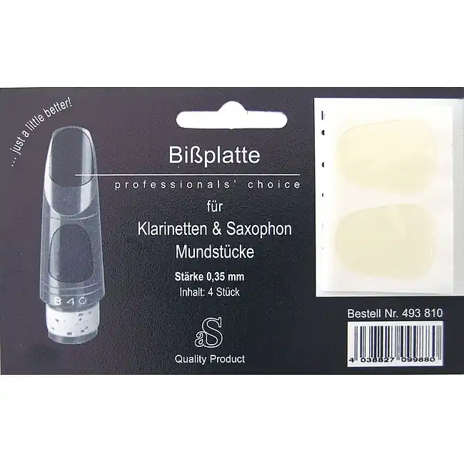 Kundenliebling | aS ARNOLDS & SONS 493810 Bissplatten 0,35mm clear (4 Stück)