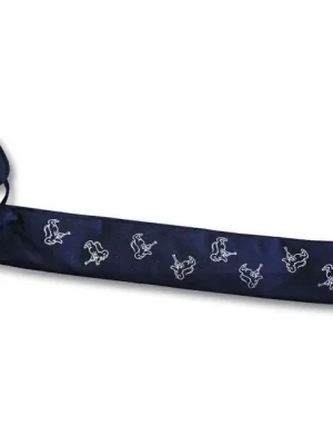 Preisknaller - MOLLENHAUER 7601 Bag Leinentasche für Blockflöte, blau/weiss /AL