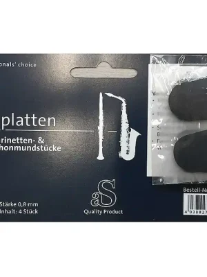 Geprüfte Qualität | aS ARNOLDS & SONS 493813 Bissplatten 0,8mm schwarz (4 Stück)