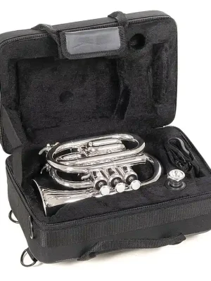 ROY BENSON PT-101S Bb-Taschentrompete inkl. Etui, versilbert - Nur wenige verfügbar