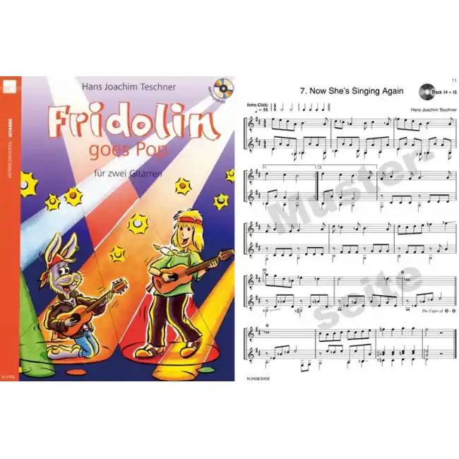 HEINRICHSHOFEN Fridolin goes Pop 1 /CD N2458, Blues, Pop und Rock für 2 Gitarren | Auf Lager