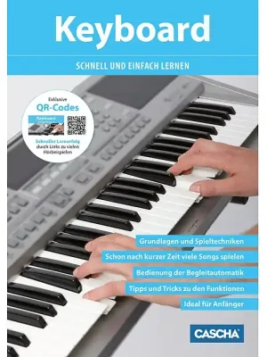 CASCHA Keyboard - Schnell und einfach lernen Lehrbuch inkl. Hörbeispiele über QR-Code (HH 1401) - Sonderangebot