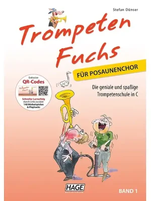 HAGE EH 3804 Trompeten Fuchs 1 Posaunenchor Die Trompetenschule in C für Posaunenchor | Top-Preis