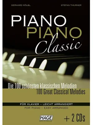 HAGE Piano Piano Classic - leicht arrangiert /QR EH 3777, 100 klassische Melodien für Klavier - Begrenzte Stückzahl