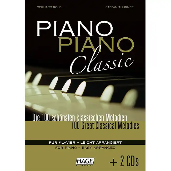 HAGE Piano Piano Classic - leicht arrangiert /QR EH 3777, 100 klassische Melodien für Klavier - Begrenzte Stückzahl