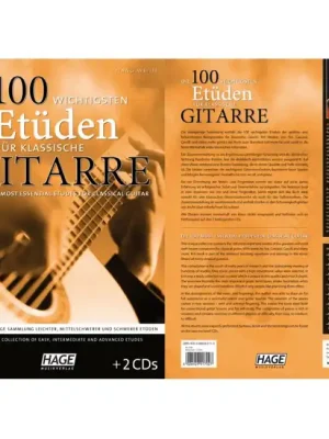 HAGE Die 100 wichtigsten Etüden klassische Gitarre EH 3789, Eine einzigartige Sammlung! - Nur wenige verfügbar