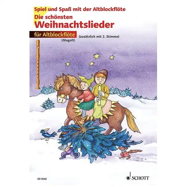 SCHOTT Die schönsten Weihnachtslieder Altblockflö. ED9242, für 1-2 Altblockflöten (mit Text) | Direkt bestellen