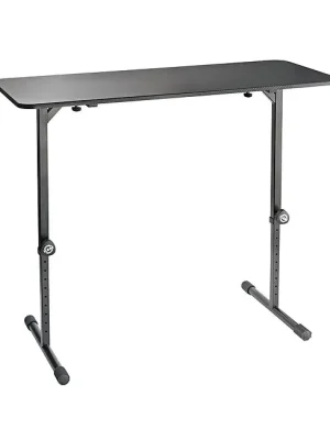 K&M 12160 -55 DJ-Tisch, schwarz - Mega-Angebot