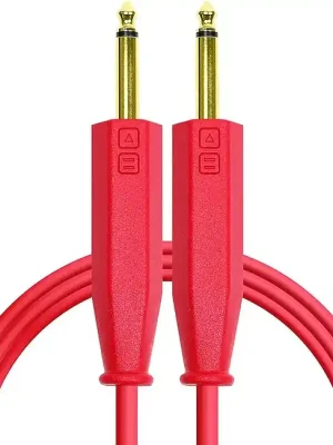 Werkspreis | DJ TECHTOOLS Chroma Cable Audio Klinke/Klinke red Stereokabel, rot, 1,5m