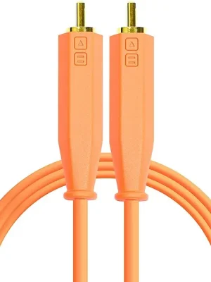 DJ TECHTOOLS Chroma Cables Audio MK2 RCA–RCA Orang Stereokabel, neon orange, 2m | Neuzugang