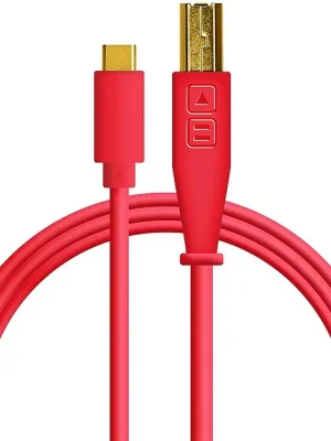 Günstig - DJ TECHTOOLS Chroma Cable USB-C-zu-B red High Quality USB Kabel, rot, 1,5m /AL