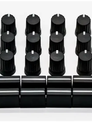 DJ TECHTOOLS Chroma Caps Pack Pro Black Austauschpotiknöpfe für DJ-Controller und Mixer - Deal