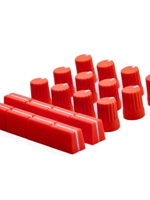 DJ TECHTOOLS Chroma Caps Pack Pro Neon Orange Austauschpotiknöpfe für DJ-Controller und Mixer - Neu im Sortiment