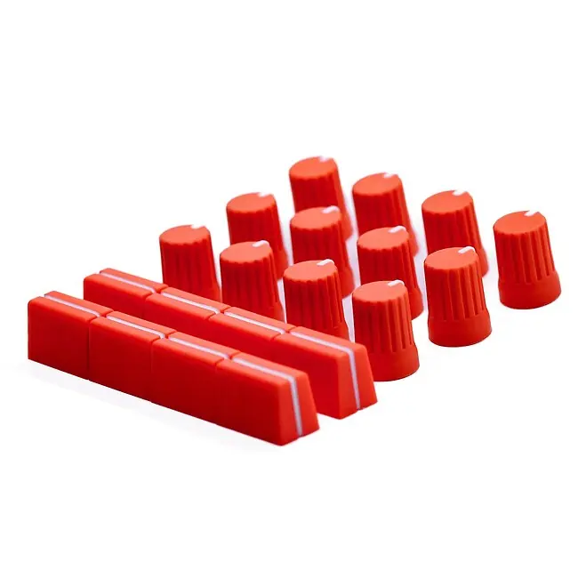 DJ TECHTOOLS Chroma Caps Pack Pro Neon Orange Austauschpotiknöpfe für DJ-Controller und Mixer - Neu im Sortiment