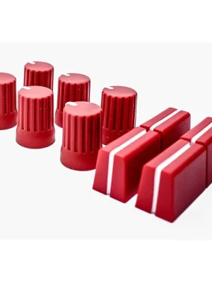 DJ TECHTOOLS Chroma Caps Pack Lite Red Austauschpotiknöpfe für DJ-Controller und Mixer - Sparangebot