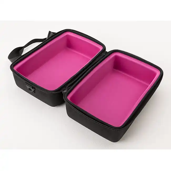 MAGMA 45 Sandwich Plattencase, black/misty magenta - Schnell zugreifen