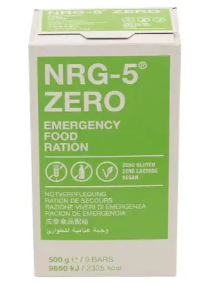 Nur wenige verfügbar | KATADYN NRG-5 Zero Notverpflegung 500g (9 Riegel)