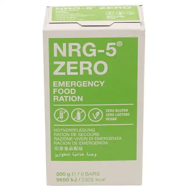 Nur wenige verfügbar | KATADYN NRG-5 Zero Notverpflegung 500g (9 Riegel)