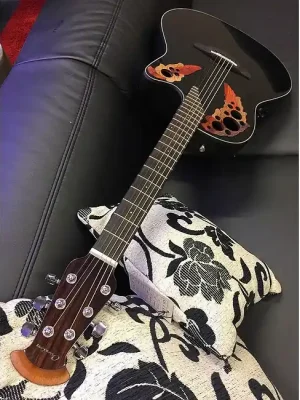 Meistverkauft - OVATION CE44-5-G Celebrity Elite Mid Roundback Elektro-Akustik-Gitarre, black (OV533.128)